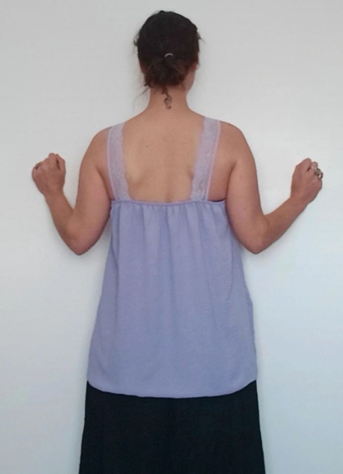 Caraco fluide feminin grande taille lila - photo numéro 7