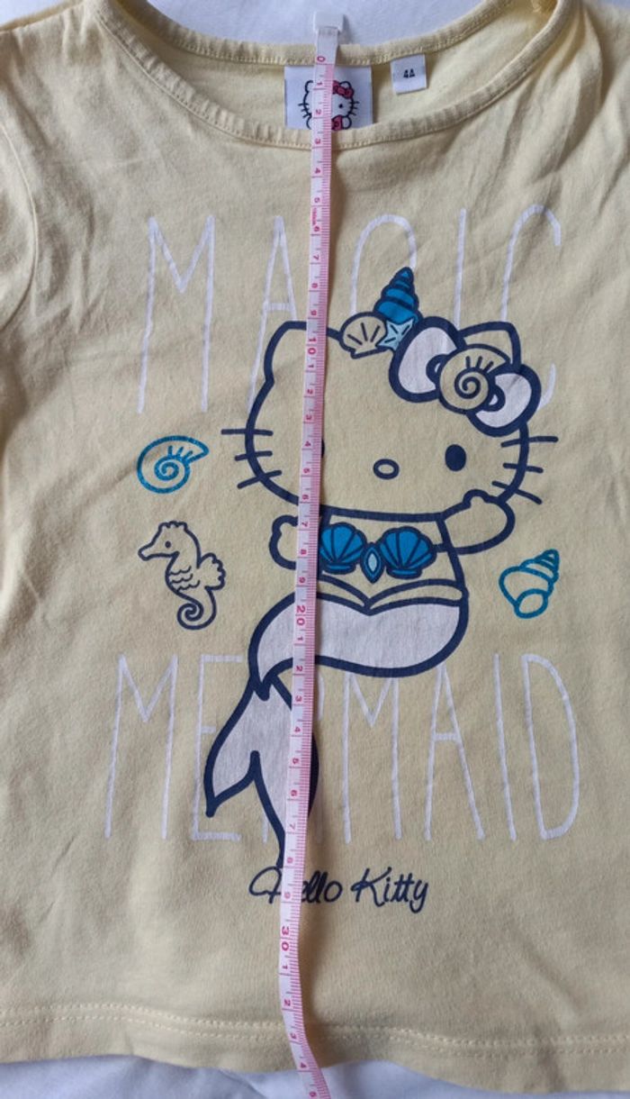T-shirt jaune hello kitty t 4 - photo numéro 5