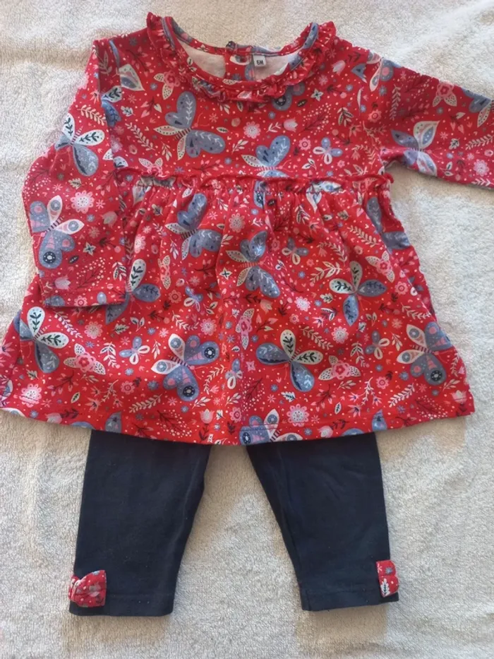 Ensemble tunique/legging taille 6 mois