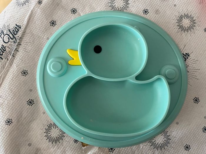 Assiette ventouse occasion en silicone