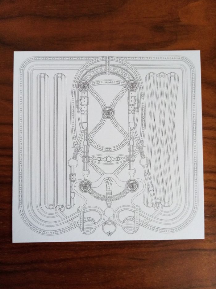 Carte à colorier Hermès - photo numéro 2