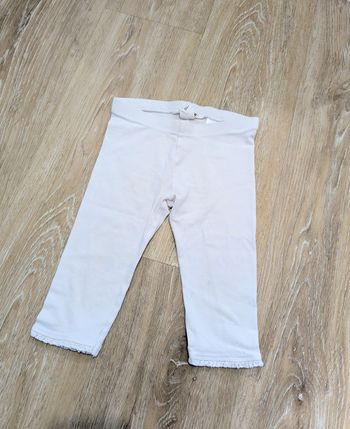 Legging court blanc 36 mois bébé