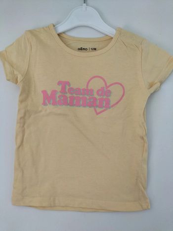 T-shirt manches courtes 12 mois