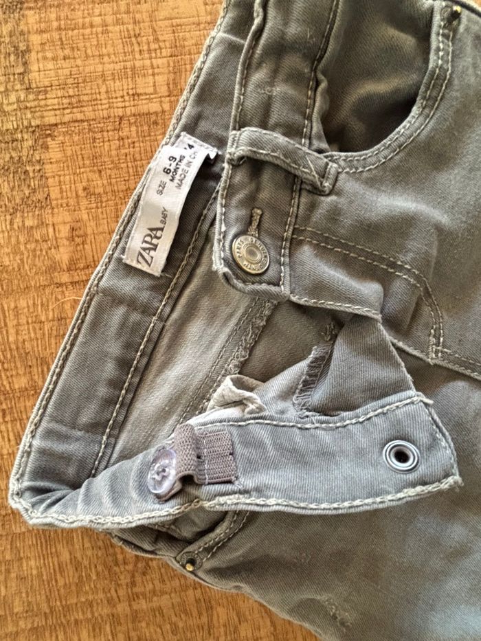Jean Slim ZARA Baby Boy Gris T.74 (6-9 Mois) - Souple & Confort - photo numéro 5