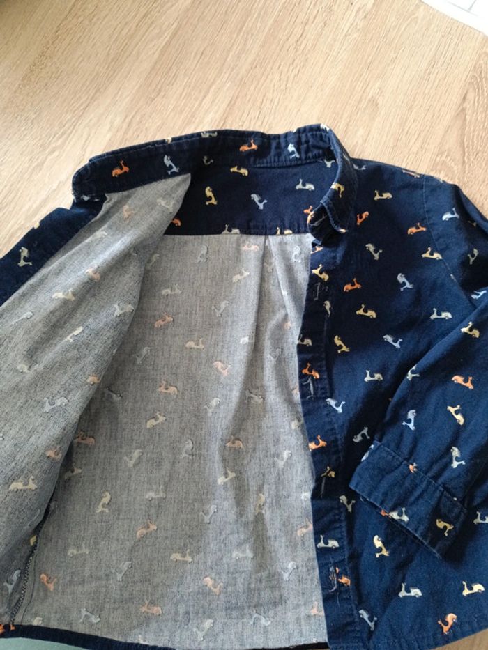 Chemise manches longues 3 ans cousue main - photo numéro 4