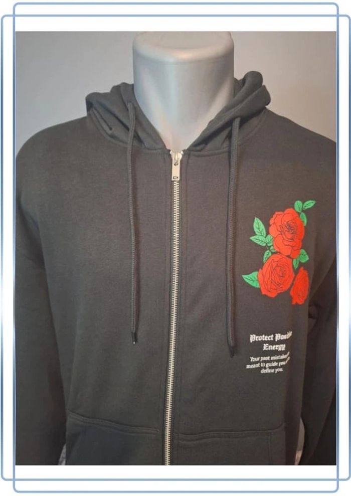 Sweat zippé à capuche Jack et jones /hoodie / noir unisexe- taille M - neuf - photo numéro 4