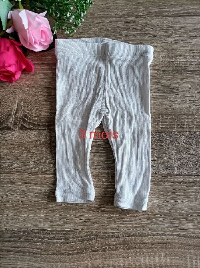 legging blanc 3 mois