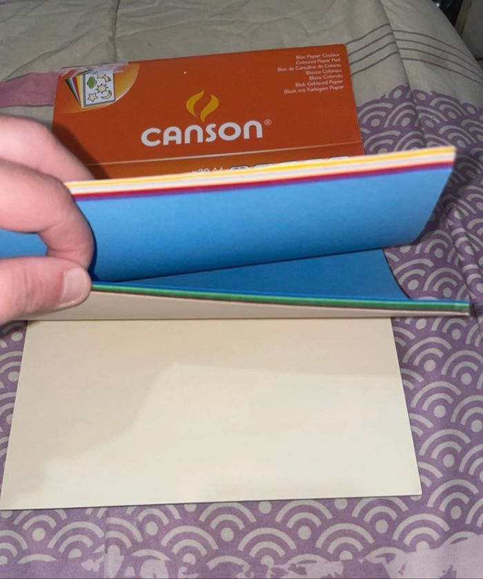 Bloc papier de couleurs - photo numéro 5