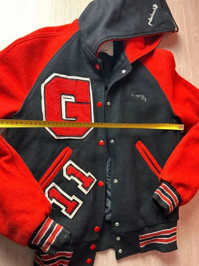 Teddy Varsity College Letterman Vintage “Glenbard East Cheerleading” Made in USA - photo numéro 8