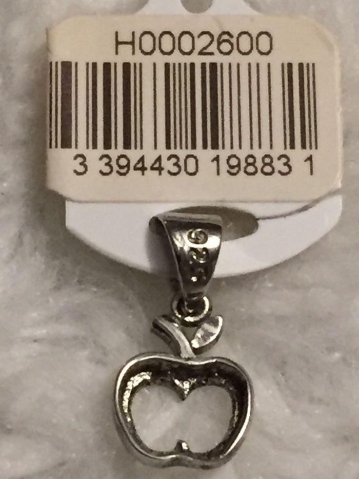 743-Pendentif argent « pomme » NEUF - photo numéro 3