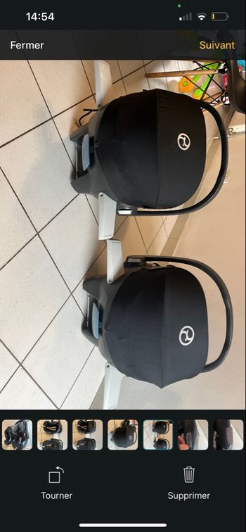 Lot de 2 cosy CBX Aton 5 Gold + 2 bases Isofix – Noir & Gris