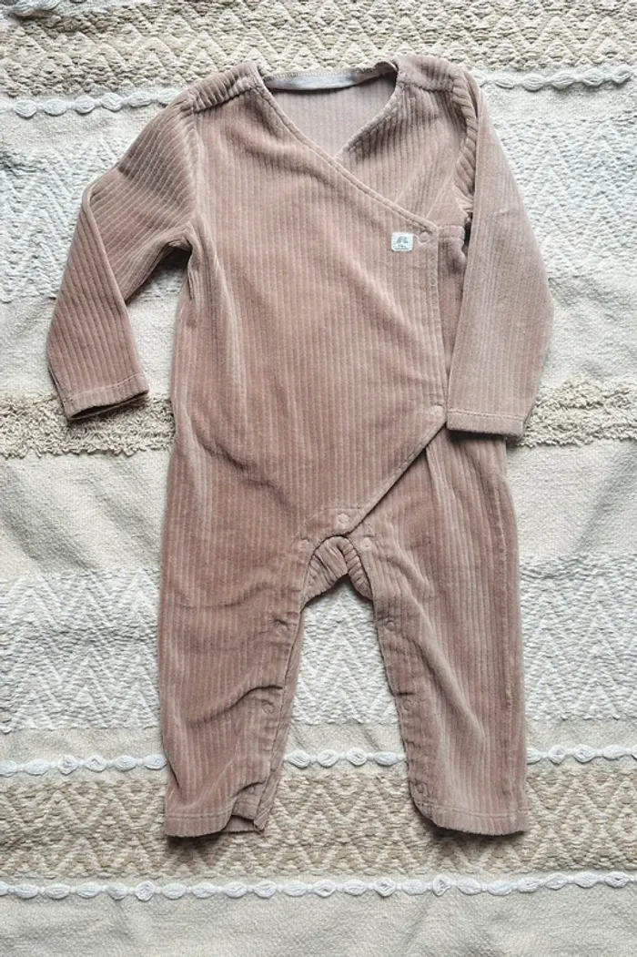 Pyjama 18 Mois brun/beige - photo numéro 3