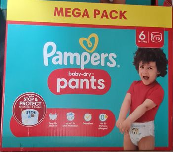 Couches pants pampers taille 6