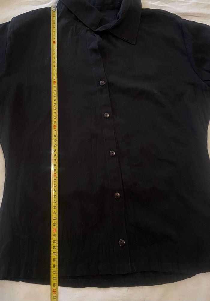 Chemisier noir manches longues - photo numéro 6