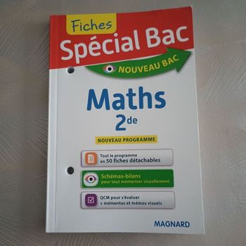Fiches spécial bac Maths 2nde Magnard