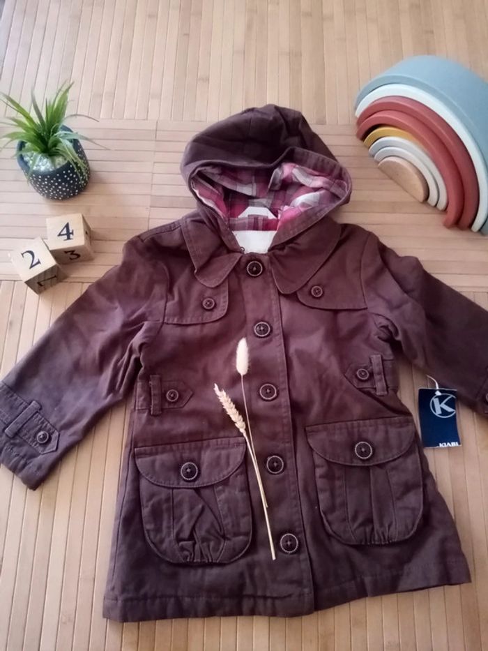 Trench caban marron kiabi 2ans fille