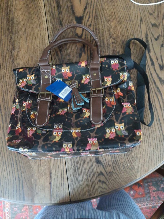 Jolie Sac à main noir/marron Mfhandbags neuf - photo numéro 9