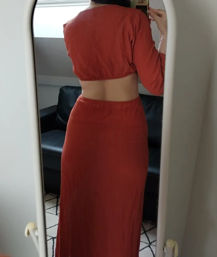 Magnifique robe neuve brique - photo numéro 7