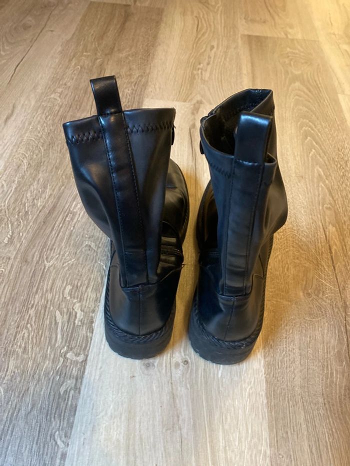 bottines/ bottes compensés à talons boots - photo numéro 5