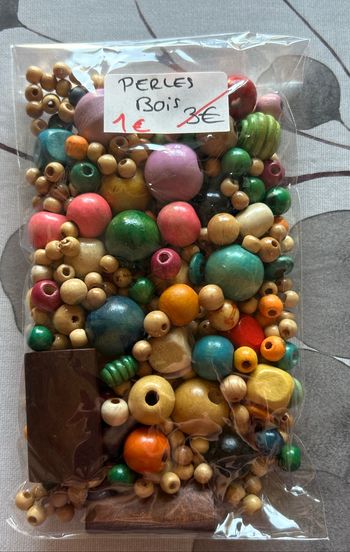 Lot de perles bois