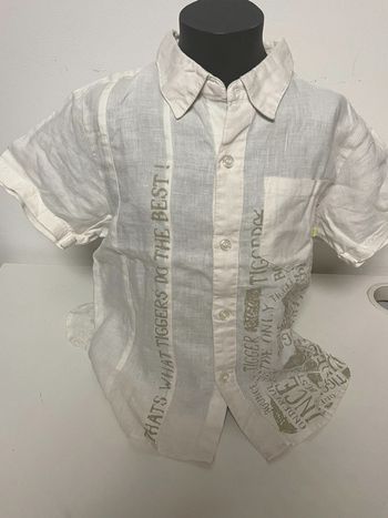 Chemise en lin tigrou