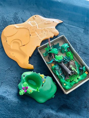 Lot structures/végétations Playmobil