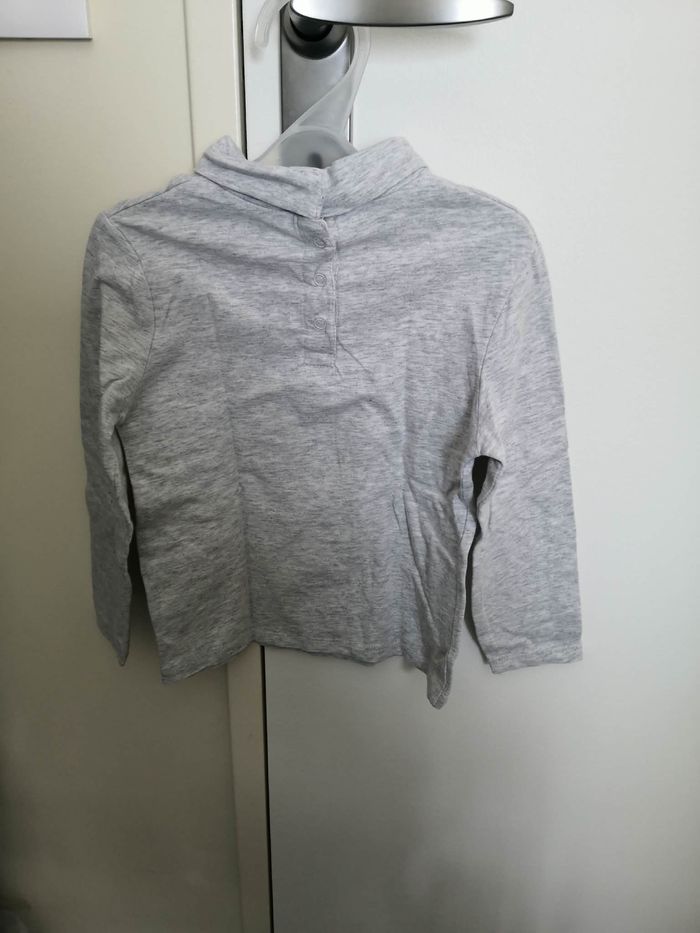 Sous-pull à col montant uni (Gris) 18 mois (86 cm) Kiabi - photo numéro 2
