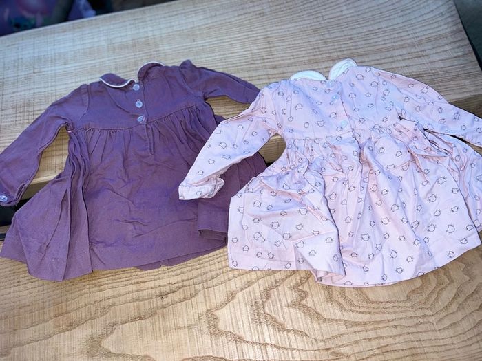 robe 6 mois vintage col Claudine faites à la main un Madagascar - photo numéro 3