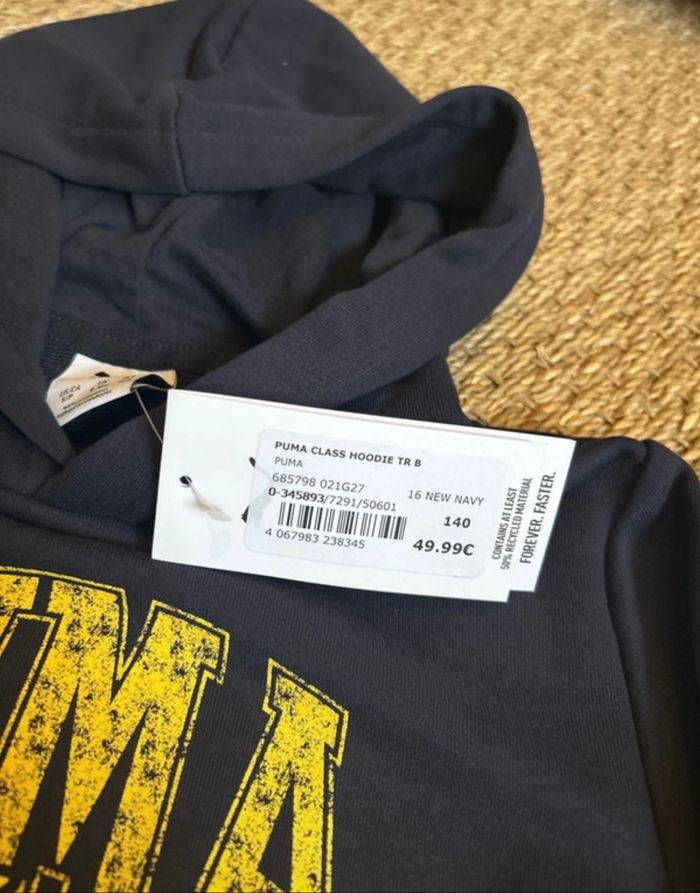 Sweat à capuche Puma taille 10 ans neuf - photo numéro 5