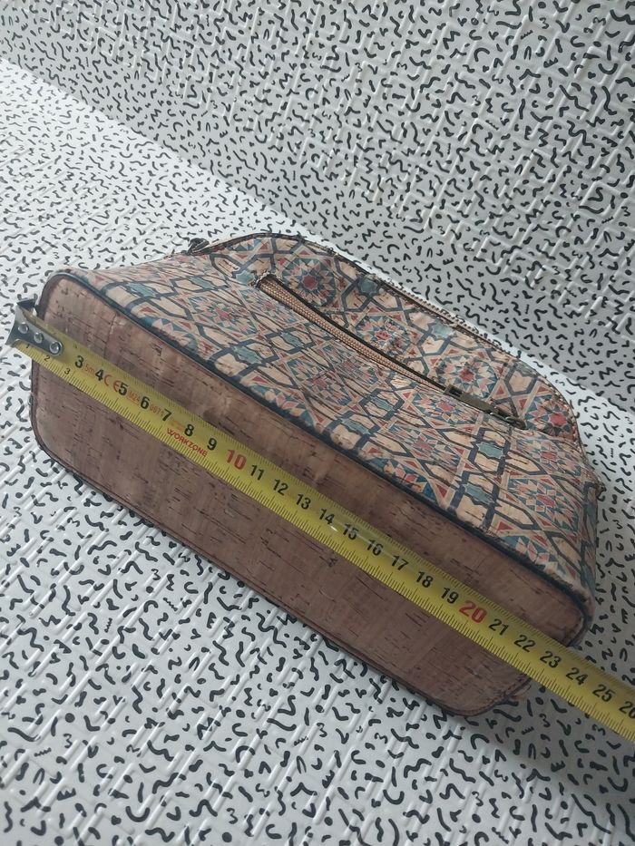 Sac bandoulière chic en simili liège - photo numéro 5