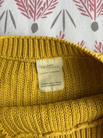 Pull jaune moutarde Zara Knitwear