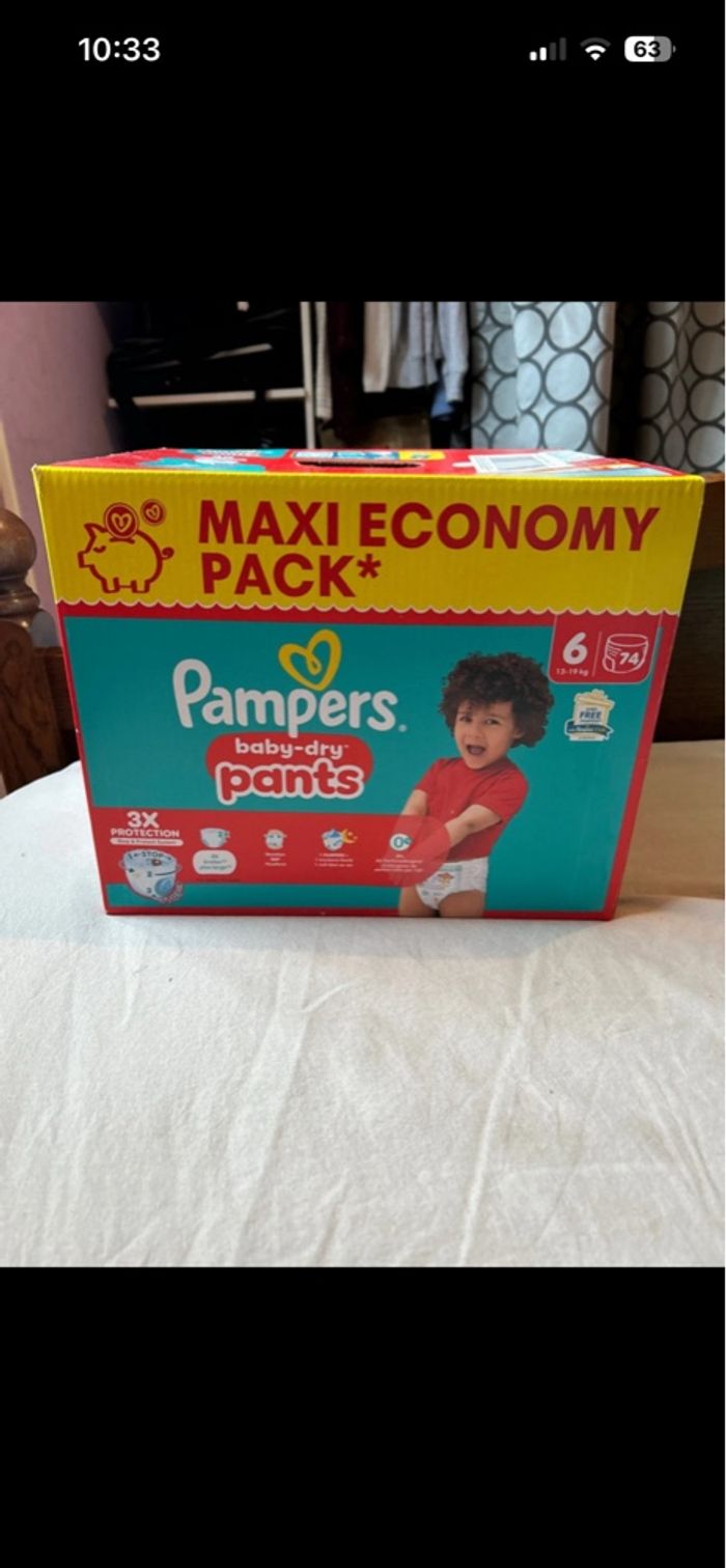 Couche Pampers taille 6