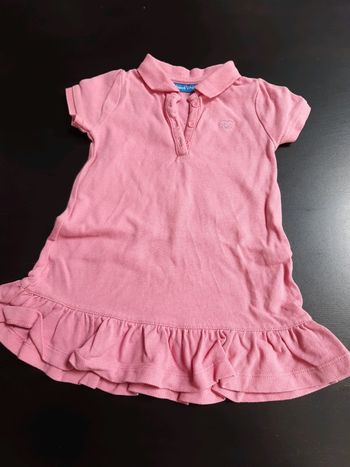 Robe col Polo rose tennis boutchou 18 mois bebe fille