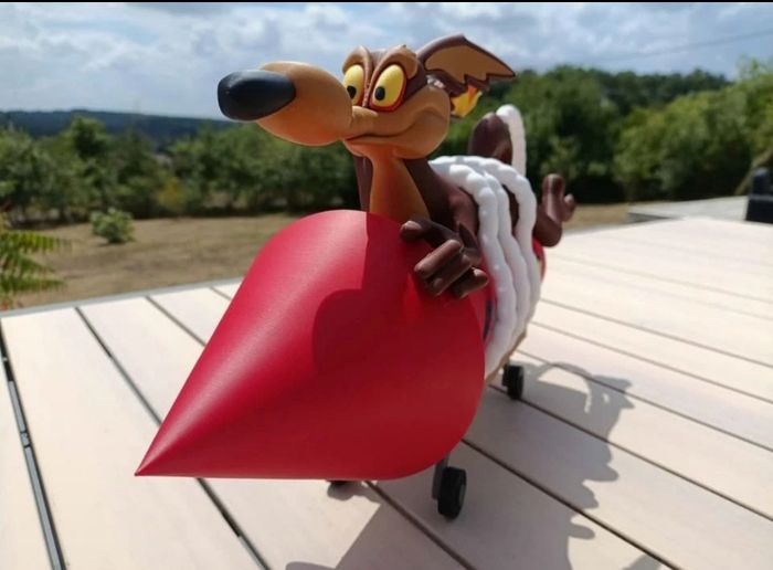 Diorama vil le coyote 45 cm - photo numéro 3