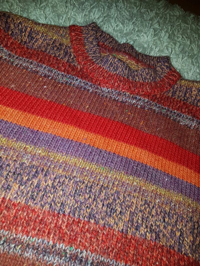 Pull rayé laine - photo numéro 2