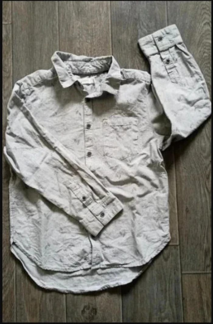 chemise grise manches longues 8 ans / 128 cm Très bon état Orchestra