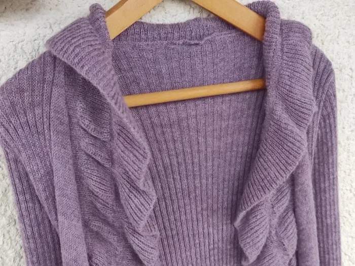 Gilet fantaisie vieux rose - photo numéro 3