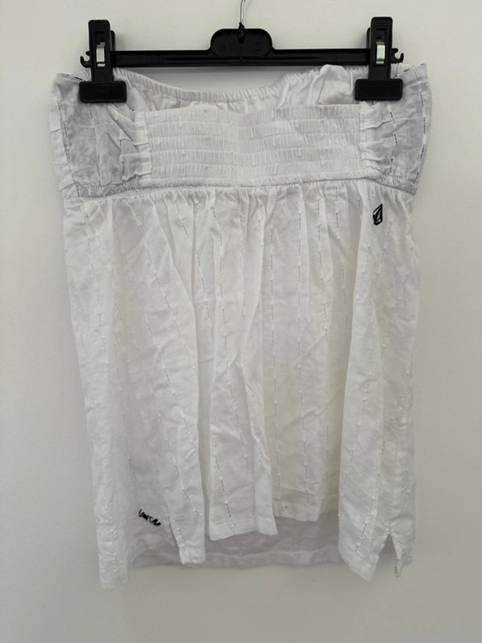 Top volcom blanc ajouré - photo numéro 5