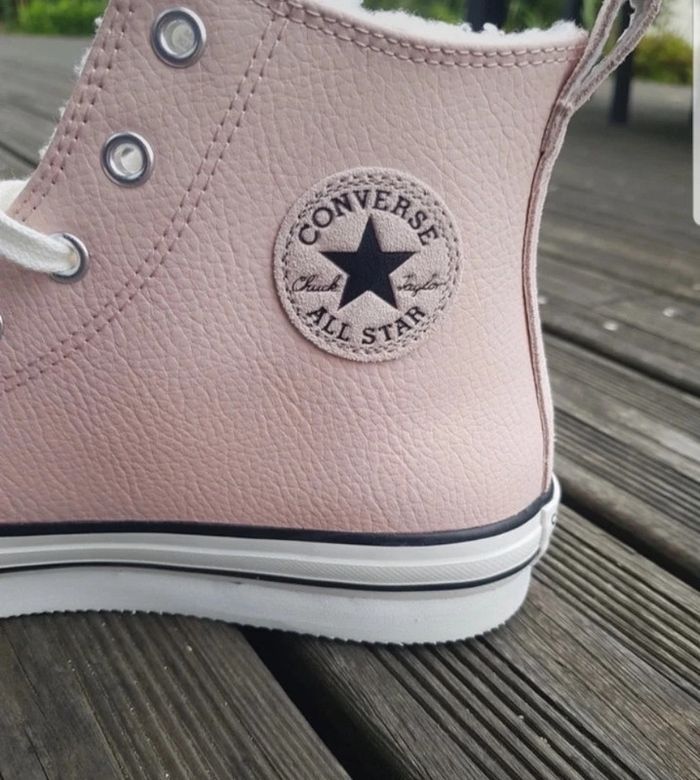 Converse haute rose poudré - photo numéro 2
