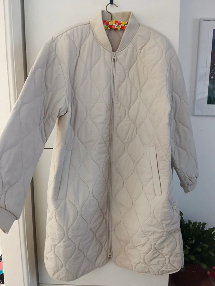 Veste matelassée longueur blanc cassé taille 42 - photo numéro 4