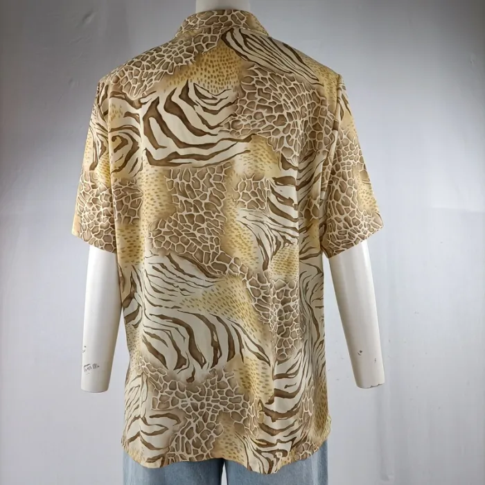 Chemise fluide imprimé animalier beige – Basler – Taille 40 A1169 - photo numéro 3