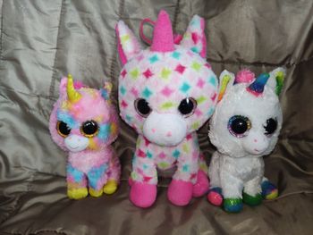 Lot 3 nounours licorne