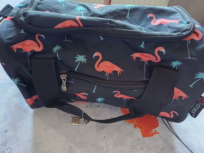 Vanity de voyage flamand rose