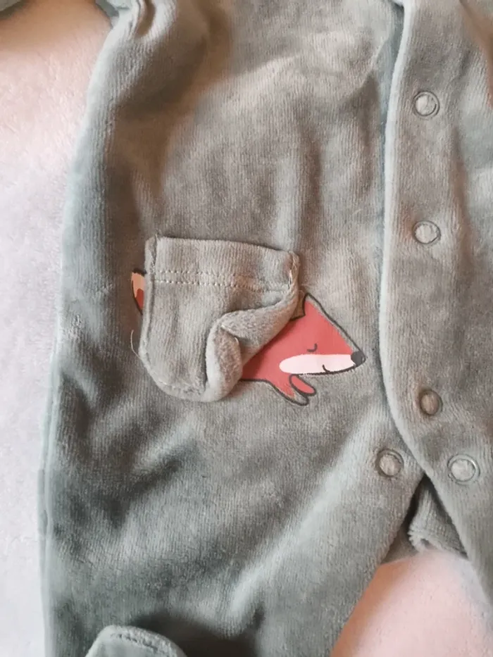 Lot de deux pyjamas 1 pièces mot d'enfant - photo numéro 9
