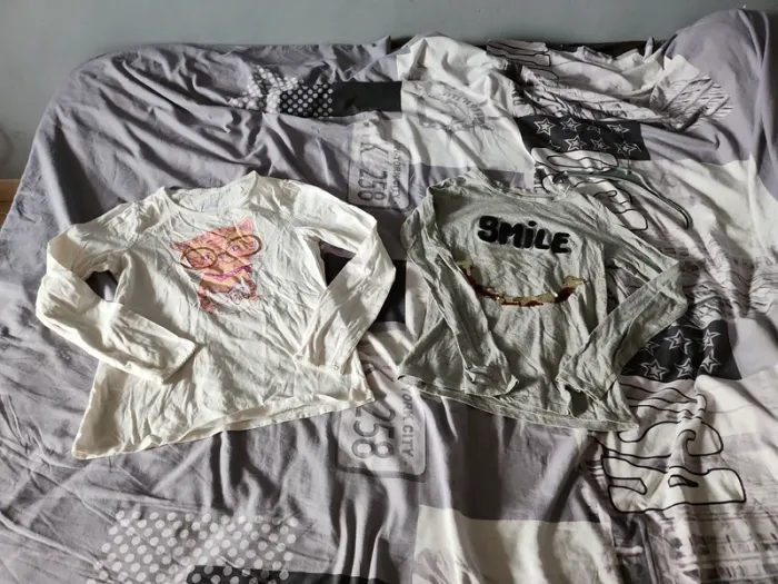 lot 2 t-shirt fille