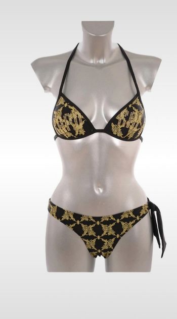 Maillot 2 pièces kaporal noir or T.4 ou XL