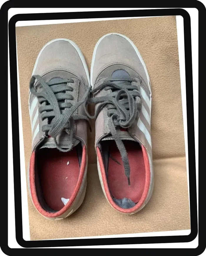 Adidas baskets homme/grand ado P/45 en toile - photo numéro 6