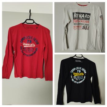 Lot de 3 t-shirts manches longues 14 ans