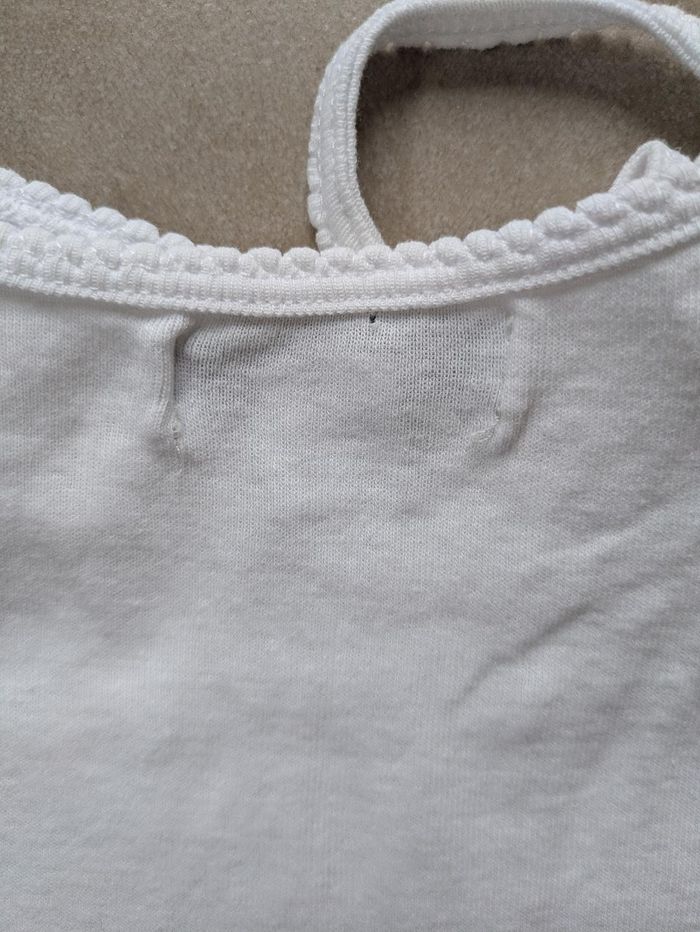 Lot de 2 tricots de peau - maillots de corps fille bretelle été La Halle 10 ans - photo numéro 2
