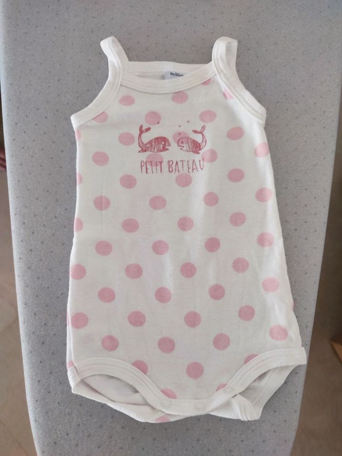 Lot de 3 bodies sans manches 3 mois petit bateau - photo numéro 4